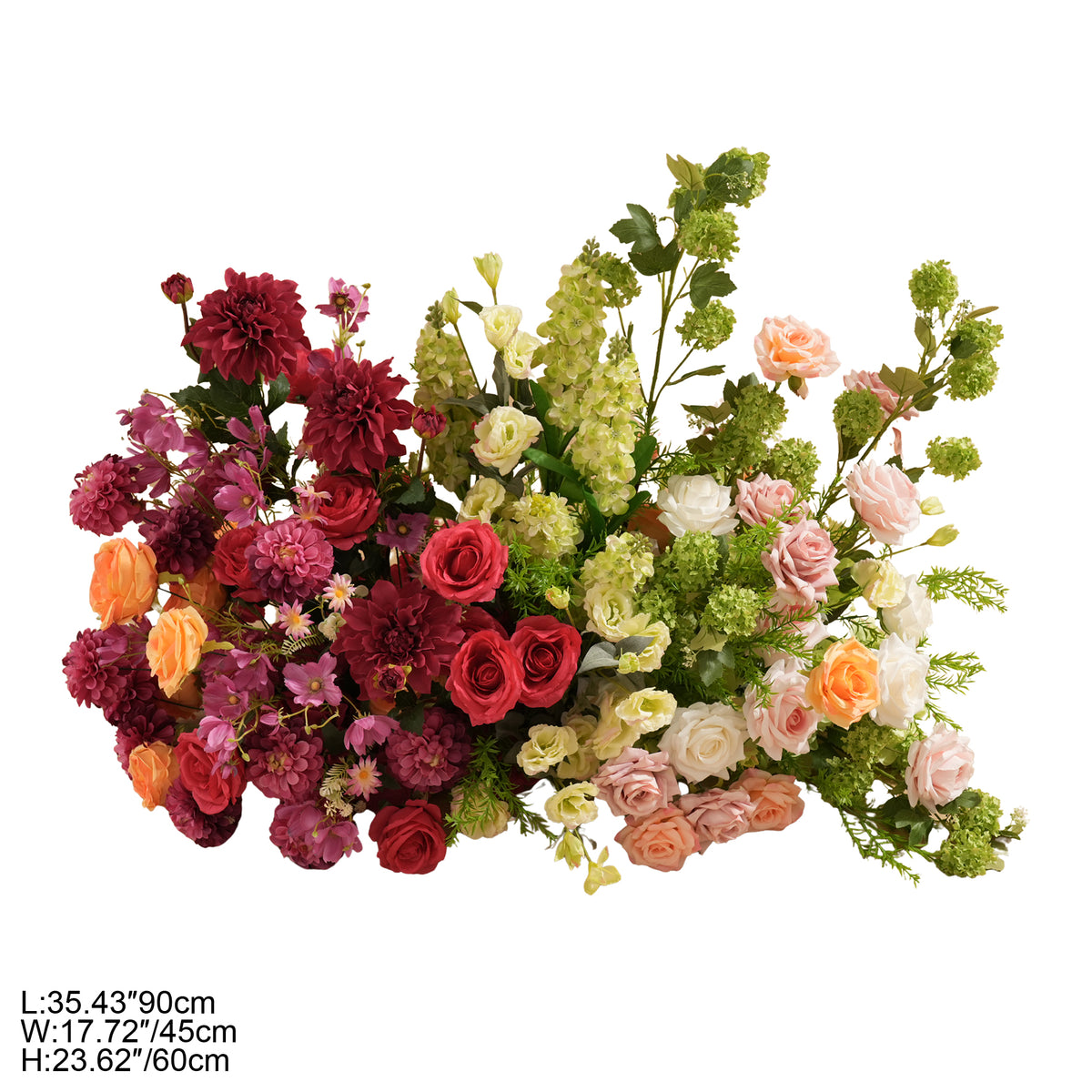 Orange spider flower mixed table artificial flower