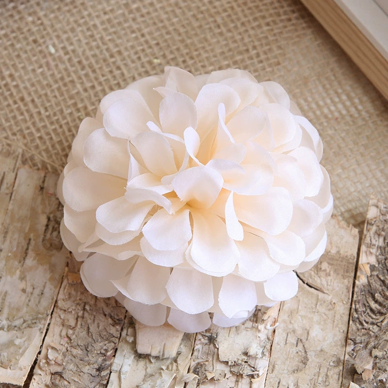 Soft Pink Faux Pompom Bloom