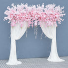pink cherry blossom hanging floral arrangement