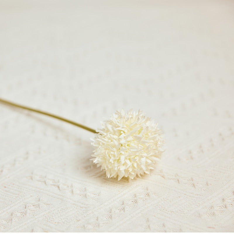 single_ivory_pompom_flower_stem