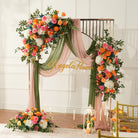 White hydrangea mixed with greenery foliage wedding flower