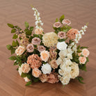 dusty apricot artificial arch corner hanging flower swag