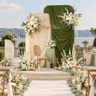 Flower set for wedding photo booth backdrop decoration