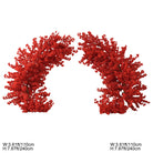 dreamy red cherry blossom wedding arch for proposal event