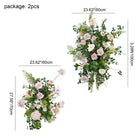 Soft tone hanging flower and floor blooms