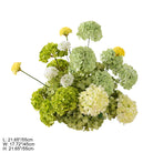 artificial table flower with green filler