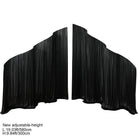 Adjustable S stand with multi‑color interchangeable drapes