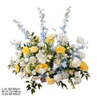 White Yellow Wedding Reception Flowers