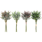 Artificial eucalyptus stems with frosted silvery foliage