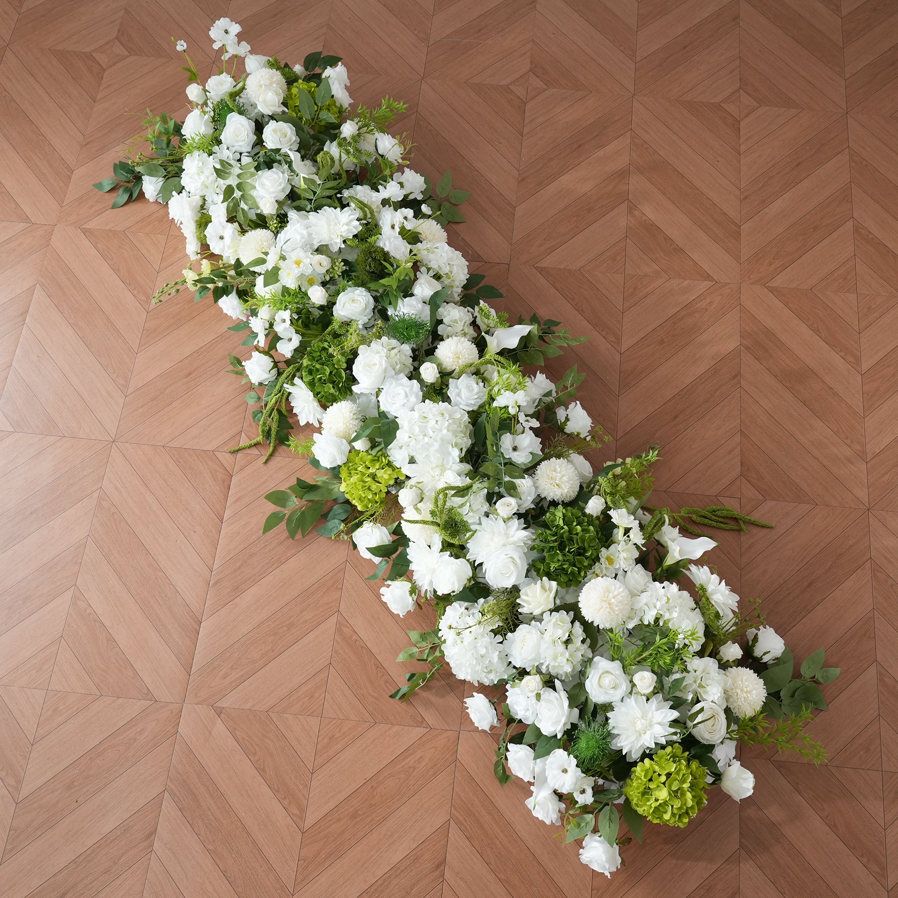 Green Vine Hydrangea Table Centerpiece Floor Aisle Flower Wedding