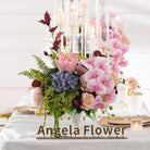 Exotic mixed silk floral bunch for banquet table decor