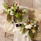 white-rose-greenery-wedding-centerpiece