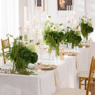 artificial‑green‑cascading‑wedding‑centerpiece‑side‑angle‑product‑photo