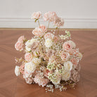 romantic blush rose horn arch backdrop