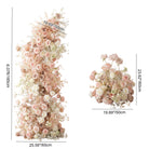 wedding ceremony faux rose baby breath decor