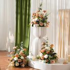 wedding-aisle-faux-flower-bush