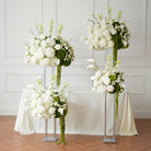 Tall White Flower Centerpiece For Reception