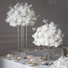 Sophisticated White Flower Arrangement for Elegant Table Setting