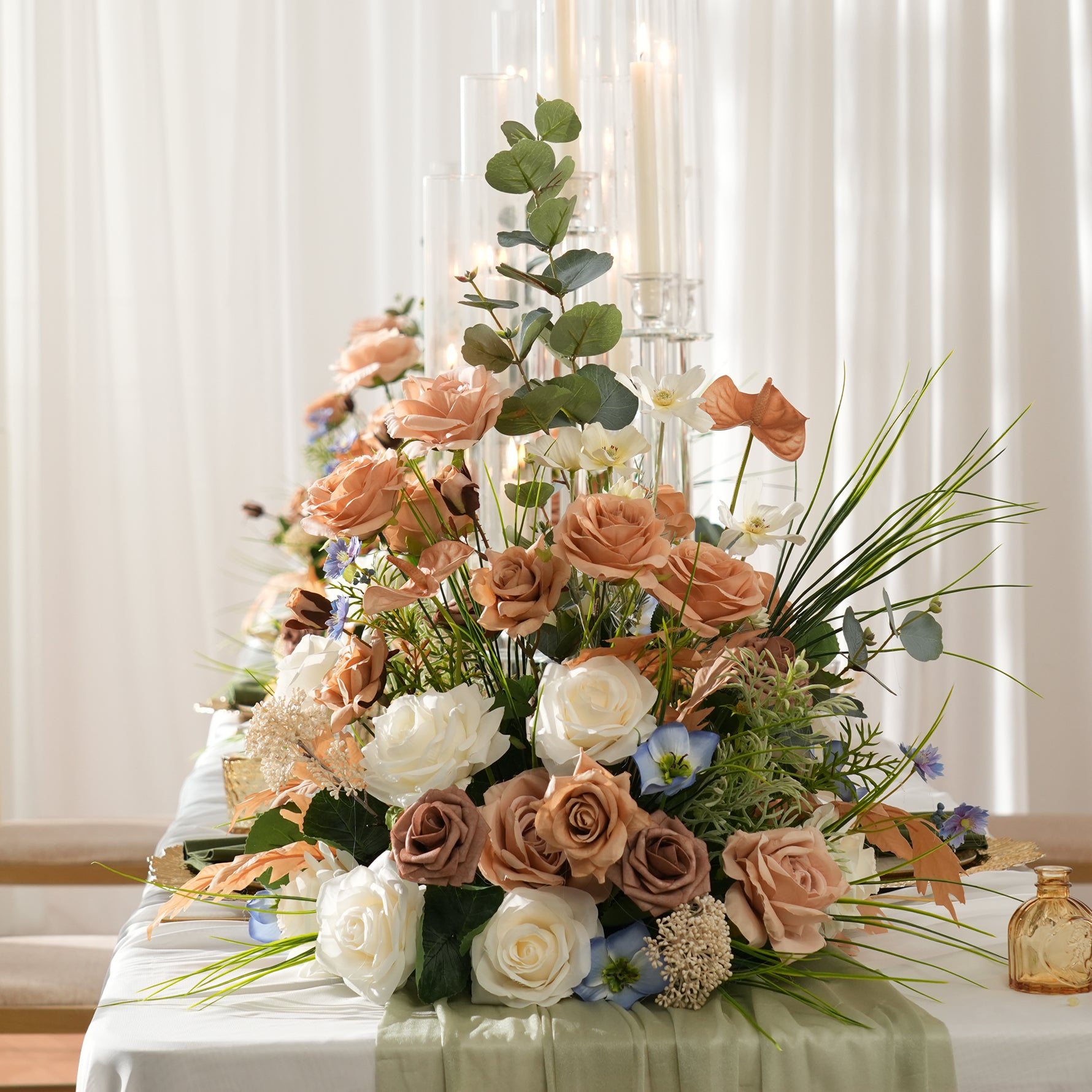 rustic-artificial-floral-centerpiece