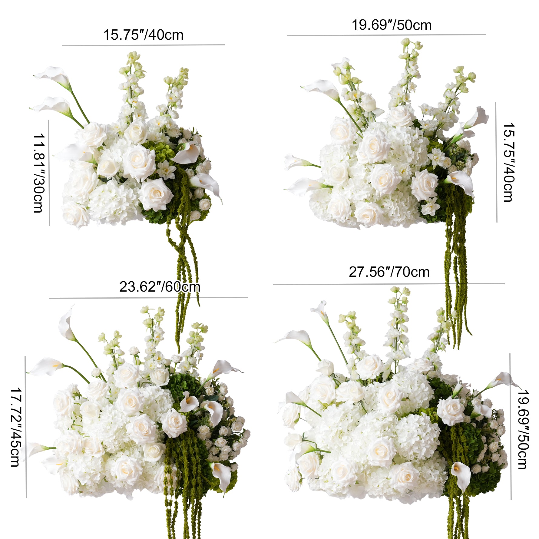 Greenery Wedding Table Centerpiece