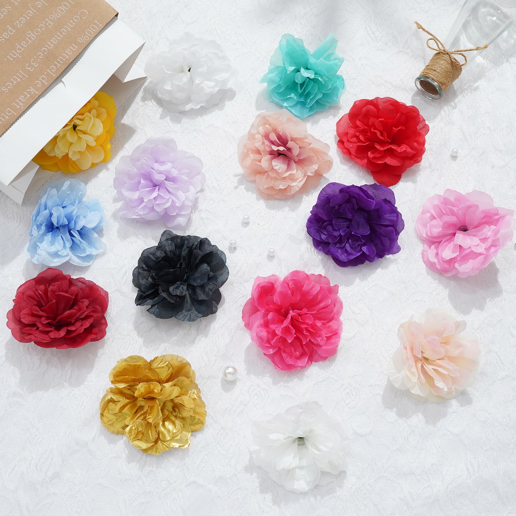 Silk Flower Blooms for DIY Crafts
