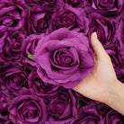 Faux silk roses without stems for wedding bouquet supplies