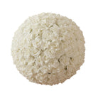 Large white rose flower ball for outdoor wedding aisle decoration