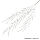 white drooping artificial plant stem wedding backdrop