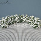 Rose flower runner for head table decoration