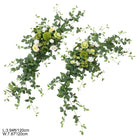 artificial‑green‑white‑hanging‑curtain‑flower‑swags
