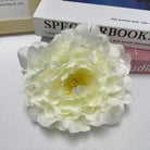 wedding decor faux peony flower head closeup shot