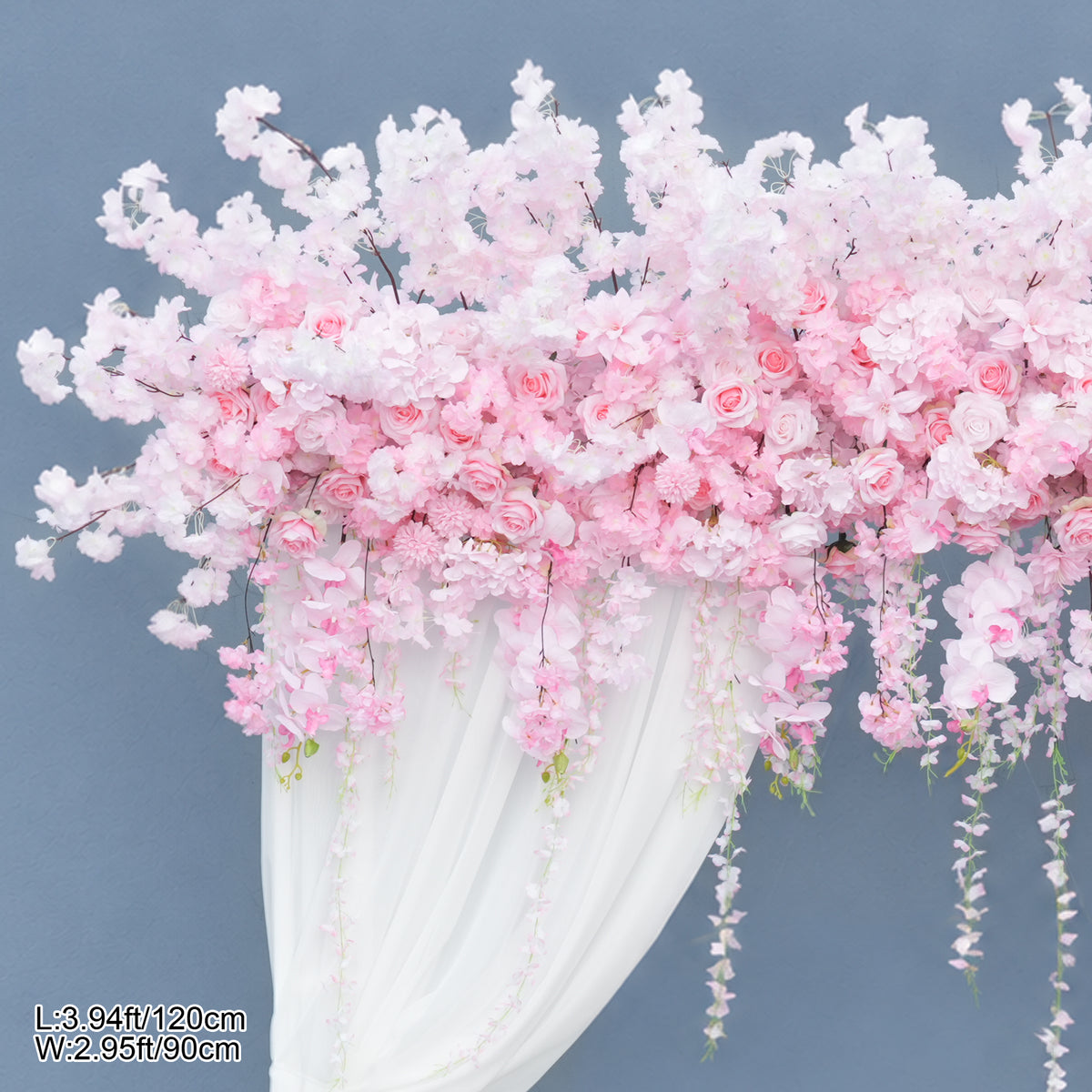 wisteria hanging flower for photo booth