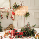 Faux winter greenery floral components kit to build custom christmas arch and table arrangements