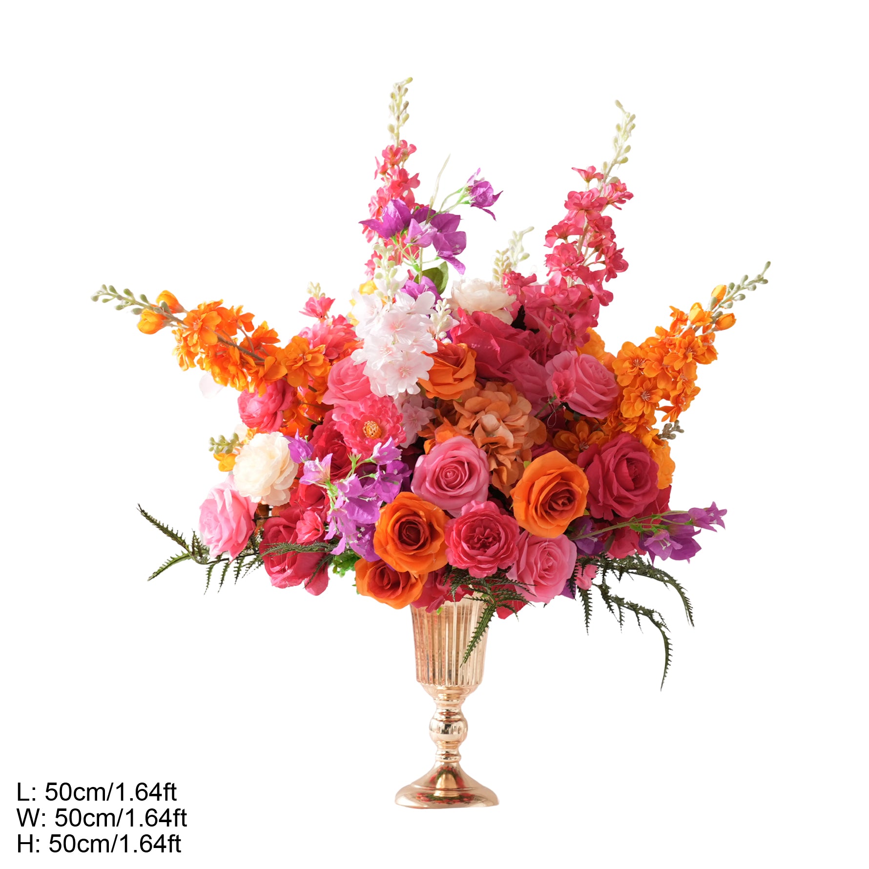 A9099 Gradient Colorful Rose Vine Flower Arrangement Ball Wedding