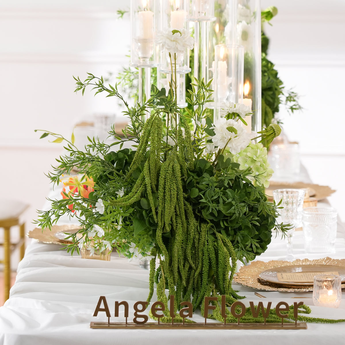 fresh‑green‑white‑artificial‑floral‑centerpiece‑glass‑candle‑holder‑background