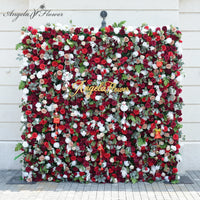 A8778 Christmas Series Fabric Cloth Base 5D Roll Up Curtain Flower Wall