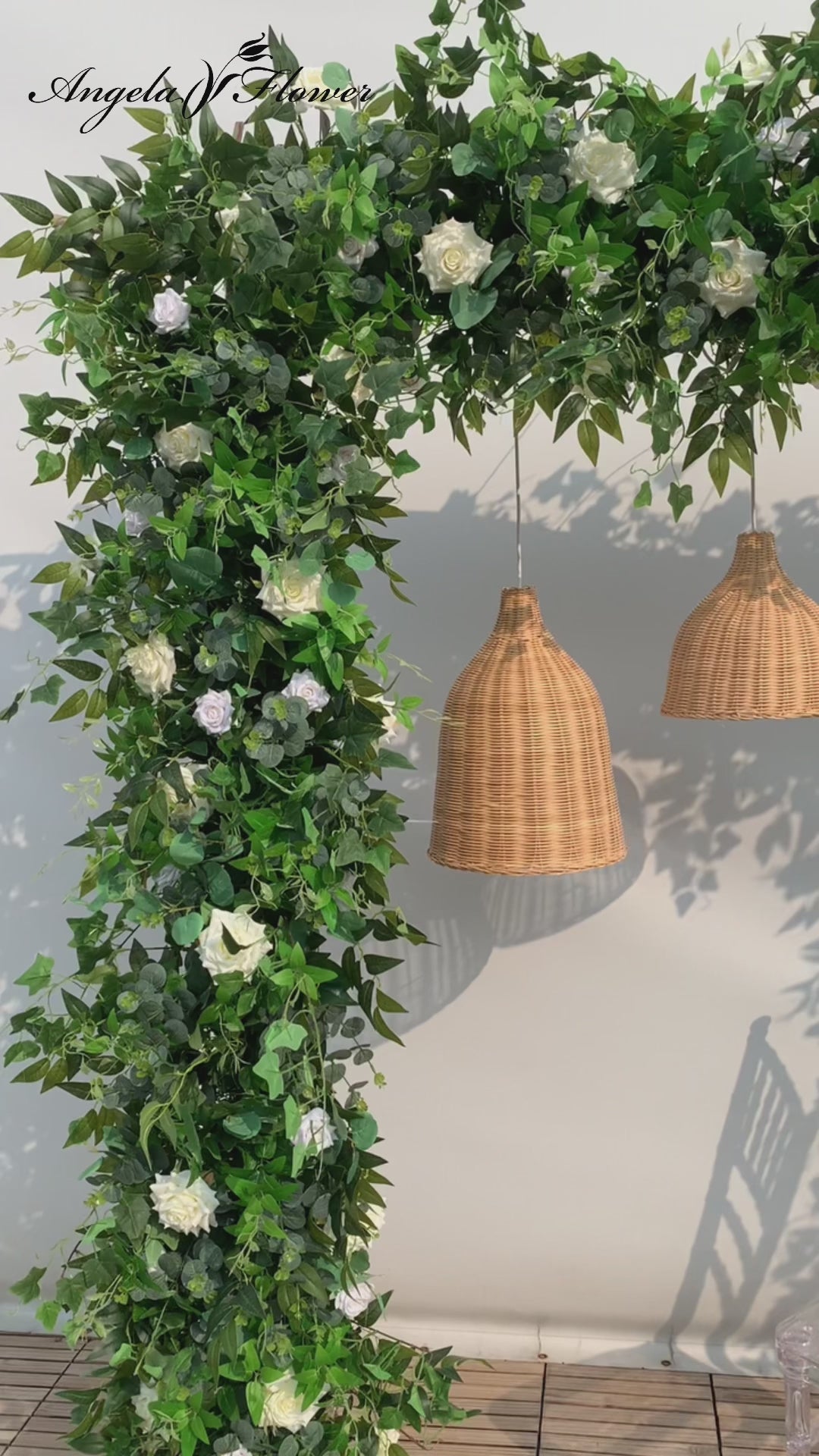 Home Wedding Background Greenery Floral Arrangement Decorative Frame Arch