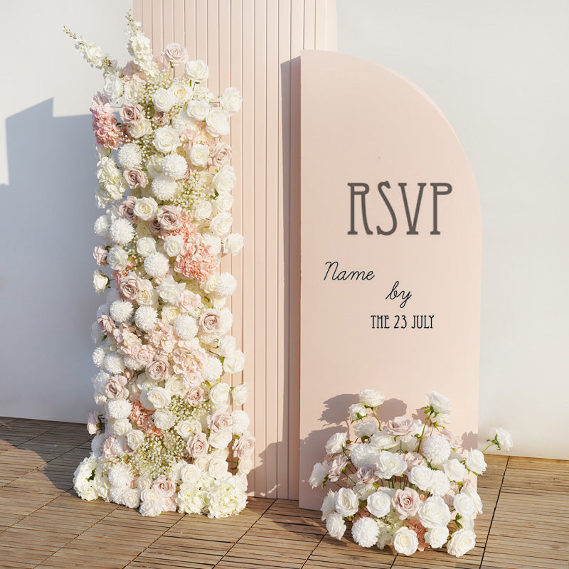 White Silk Flower Bouquet Centerpiece