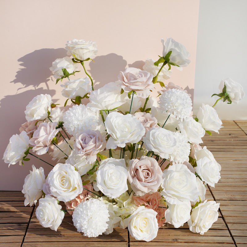 Elegant Faux Rose and Chrysanthemum Bouquet