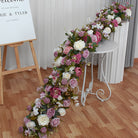 Multi-color options for artificial floral garland, wedding table trailing flower decor for events and parties