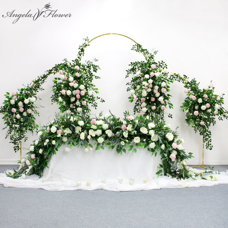 trailing flower swag for event rental companies