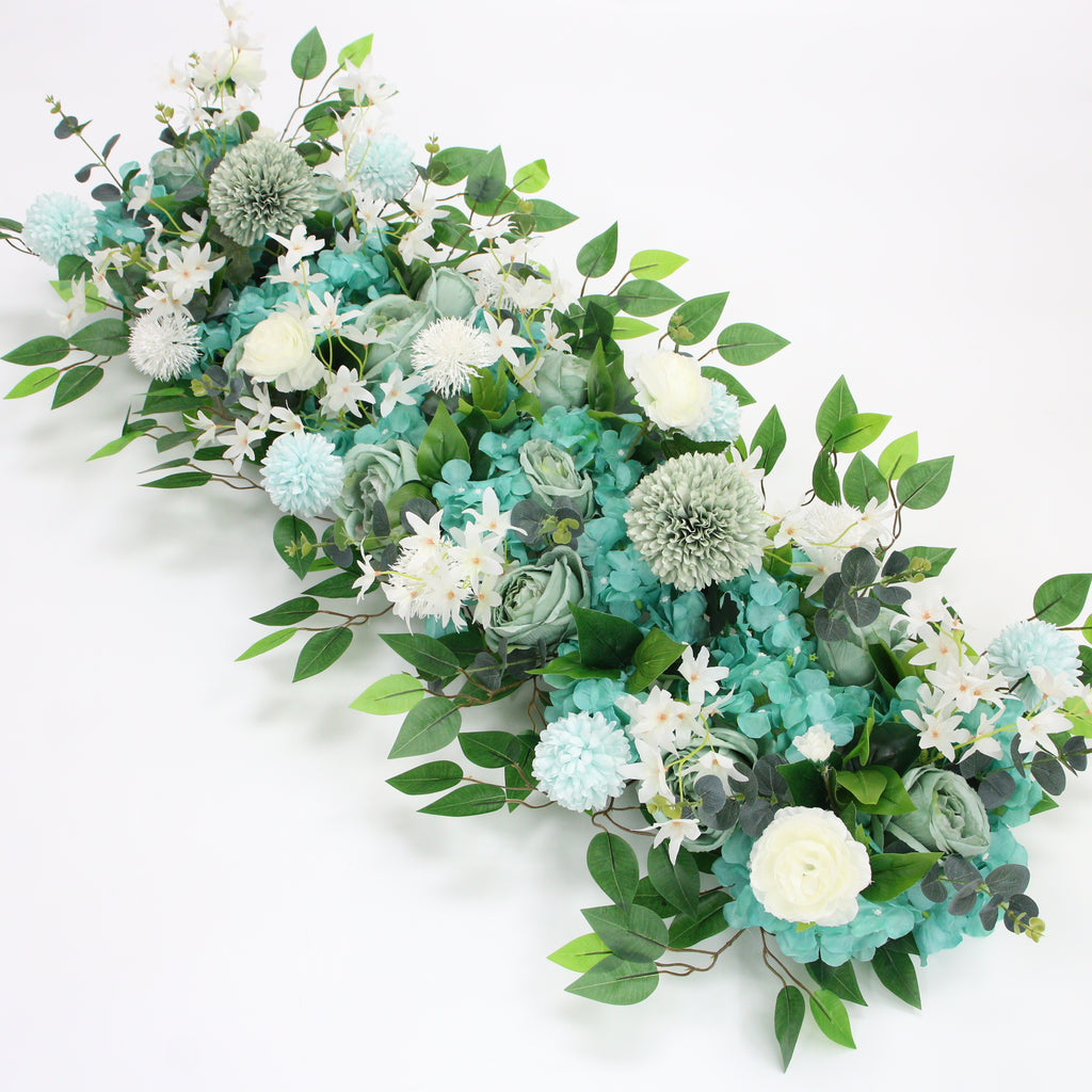 50/100cm Custom Wedding Flower Wall Arrangement Supplies Silk Peonies  Artificial Flower Row Decor for Wedding Party Iron Arch Backdrop