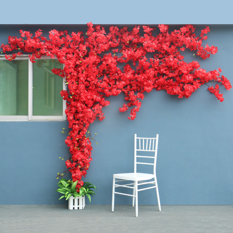 A6939 DIY Cherry Blossom Tree Rattan Flower Wall Artificial Sakura